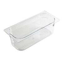 Nádoba na zmrzlinu z polykarbonátu průhledná 5 l, rozměr 360x165x120 mm | CHEFFY, Ice-cream Pans