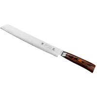 Nůž na pečivo, 23 cm | TAMAHAGANE, Tsubame Brown