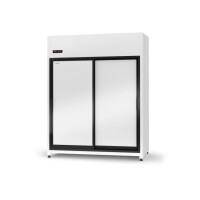 Chladící skříň s posuvnými dveřmi, horní agregát, 3 kl., nerezové opláštění a vnitřek, 1600x745x2020 mm | RAPA, SCh - ZR 1600