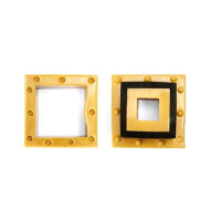 Silikonová forma na cukrovou hmotu nebo čokoládu ve tvaru otevřeného čtverce - 150 mm | SILIKOMART, SugarFlex Gold