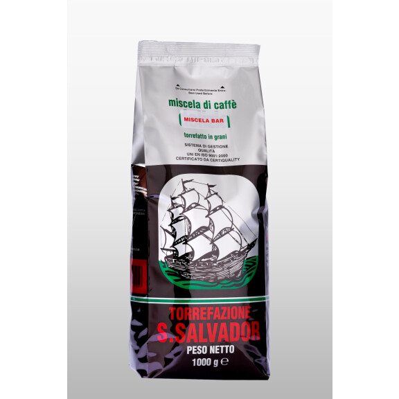 Zrnková káva 55% Arabika, 45% Robusta, 1 kg | SAN SALVADOR, Miscela Marrone