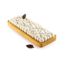 Sada forem na dorty - obdelník + Silikonová forma bubliny, 265x105x20 mm, Kit Tarte Ring Bubble | SILIKOMART, Tarte 4.0