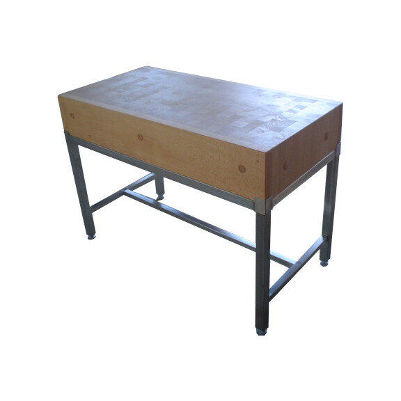Podstavec nerezový pod řeznický špalek 1000x600 mm | JANPOL, 400-10060N