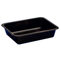 Černý, 1 - komorový box, vhodný k zatavení, 227x178x45 mm, 320 ks, hladký | CHEFFY, Matipack MAP DC