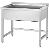 Jednokomorová mycí vana 1000x600x850 mm, h=400 mm, šroubovaná | GREDIL, 671706