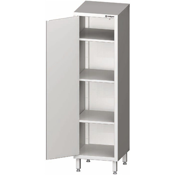 Nerezová skriňa s 1 krídlovými dvierkami 500x700x1800 mm, 3 police | STALGAST, 981487050
