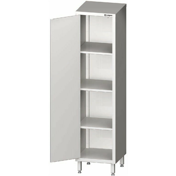 Nerezová skriňa s 1 krídlovými dvierkami 500x500x2000 mm, 3 police | STALGAST, 981495050