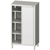 Nerezová skriňa s posuvnými dvierkami 900x600x1800 mm, 3 police | STALGAST, 981606090