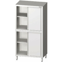 Nerezová skriňa dvojitá s posuvnými dvierkami 1000x500x2000 mm | STALGAST, 981655100