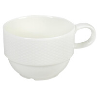 Porcelánová šálka stohovateľná 250 ml | AMBITION, Impres
