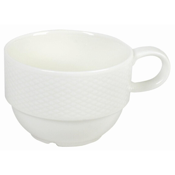 Porcelánová šálka stohovateľná 200 ml | AMBITION, Impres