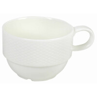 Porcelánová šálka stohovateľná 100 ml | AMBITION, Impres