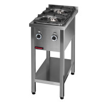 Plynový sporák s 2 horákmi | KROMET, 000.KG-2M