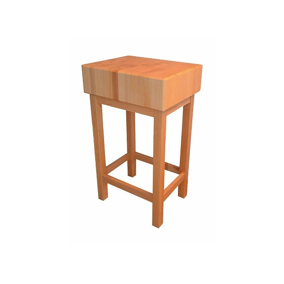 Mäsiarsky klát 400x400x200 mm STANDARD, na drevenom podstavci | JANPOL, STANDARD