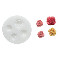 Forma na cukrovú hmotu SLK 295 - ruža, 25x25 mm | SILIKOMART, Sugarflex Roses