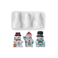 Forma na cukrovú hmotu SLK 132 - snehuliaci, 30x49 mm | SILIKOMART, Sugarflex Snowman