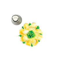 Mini cukrárska špička   oblúk - 18 mm | SILIKOMART, Mini Decor Tube