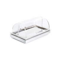 Sada, chladený podnos GN 1/1 s poklopom roll-top, inox | APS, Frames