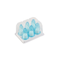 Sada zdobiacich špičiek z polykarbonátu - 6 ks | SILIKOMART, Polycarbonate Tips
