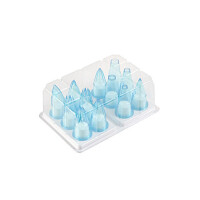 Sada zdobiacich špičiek z polykarbonátu - 12 ks | SILIKOMART, Polycarbonate Tips