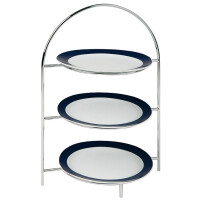 Stojan z chrómovanej ocele na 3 taniere 290x195x430 mm | APS, 33220
