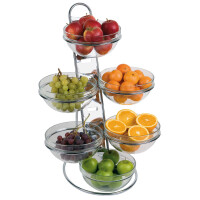 Bufetový etažér 390x310x660 mm, 6 šalátových misiek x 2,5 l | APS, Big