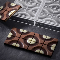 Tritanová forma na čokoládové tabuľky - 3 x 100g, 154x77x8 mm - PC5008FR | PAVONI, Target
