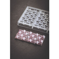 Tritanová forma na čokoládové tabuľky - 3 x 100g, 154x77x11 mm - PC5012FR | PAVONI, Pixie