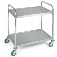 Vozík servírovací 2x polica z nerezovej ocele 910x590x930 mm | APS, 11977