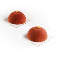 Silikónová forma v tvare polkruhu - 24 ks. - 30SIL04N | MARTELLATO, Individual Cake