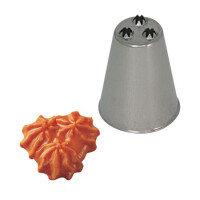 Zdobiaca špička - hviezdičky - 30x42x5 mm - BX1820-1 | MARTELLATO, Fancy Piping Nozzles