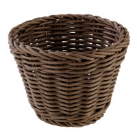 Okrúhly košik z polypropylénu, hnedý ø 130 mm | APS, Profi Line