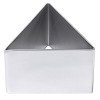 Nerezový ráfik na čokoládovú penu 60x40 mm v tvare trojuholníka | CONTACTO, 681/060