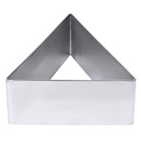 Nerezový ráfik na čokolávovú penu 100x40 mm v tvare trojuholníka | CONTACTO, 681/100