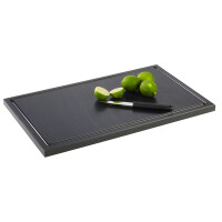 Doska na krájanie z polyetylénu čierna, 500x300x20 mm | APS, 93307