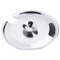 Nerezové veko k hrncu na omáčky s otvorom na lyžicu, priemer 120 mm | CONTACTO, 1014/121
