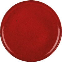 Tanier na pizzu z porcelánu, Ø 28 cm, červený | PORLAND, Seasons Magma