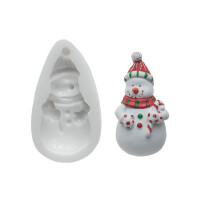 Forma na cukrovú hmotu SLK 043 - snehuliak, 92x42 mm | SILIKOMART, Sugarflex Snowman
