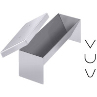 Forma na paštéty s vekom "V" s zaobleným dnom, 700 ml | CONTACTO, 882/263