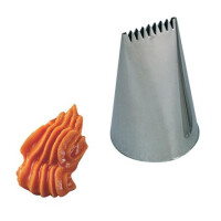 Zdobiaca špička - efekt prepletaného košíka, sada 5 ks - 30x50x17 mm - BX9017 | MARTELLATO, Basket Piping Nozzles