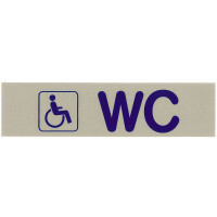 Tabuľka, piktogram "WC" | CONTACTO, 7673/018