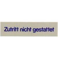 Tabuľka "Zutritt nicht gestattet", šedá | CONTACTO, 7673/020