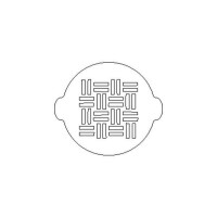 Plastová šablóna na zdobenie, vazba - ACC058 | SILIKOMART, 70.019.99.0060