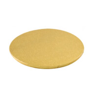 Podložka pod torty a zákusky okrúhla zlatá - 45 cm | SILIKOMART, Cake Cardboard Drums Round