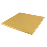 Podložka pod torty a zákusky štvorcová zlatá - 40x40 cm | SILIKOMART, Cake Cardboard Drums Square