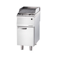 Lávový gril plynový 400x700x850 mm, rošt V, 6,5 kW, G30 | STALGAST, 9732030