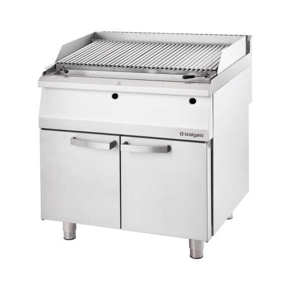 Lávový gril plynový 800x700x850 mm, rošt S, 13 kW, G20 | STALGAST, 9733110