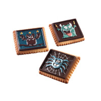 Sada na sušienky - príšerky, 47x57x5 mm - CKC12 Cookie Monsters Slim | SILIKOMART, EasyChoc