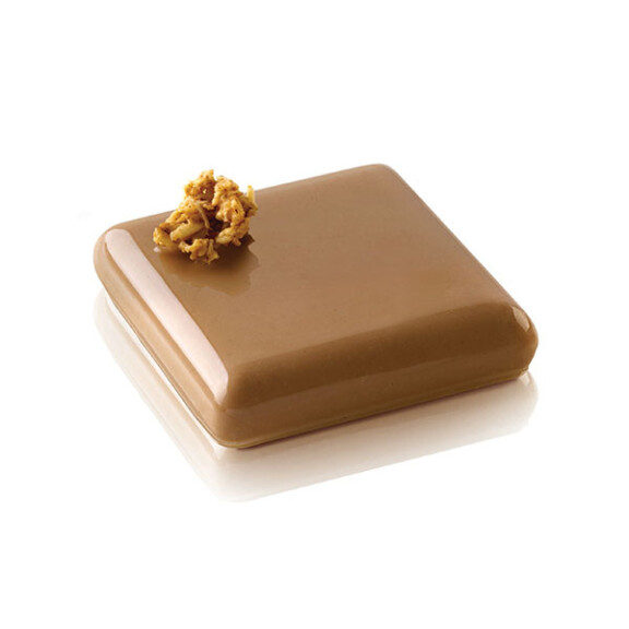 Silikónová forma na dokončovanie dezertov 3D - 6x 67x67x15 mm, 60 ml - Decor Square 60 | SILIKOMART, Decorative Elements