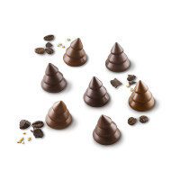 Forma na pralinky a čokoládky - stromčeky, 15x 8 ml - SCG54 Choco Tree | SILIKOMART, EasyChoc 3D Choco